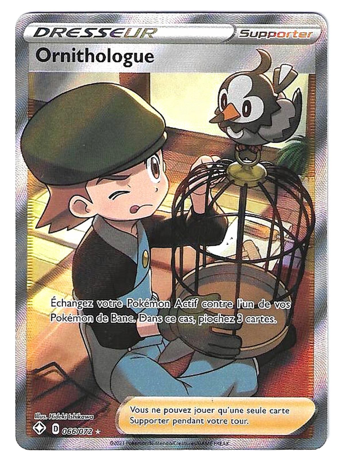 Ornithologue / Bird Keeper 066/072 – Ultra Rare Full Art – Destinées Radieuses — Destinées Radieuses / Shining Fates — FR