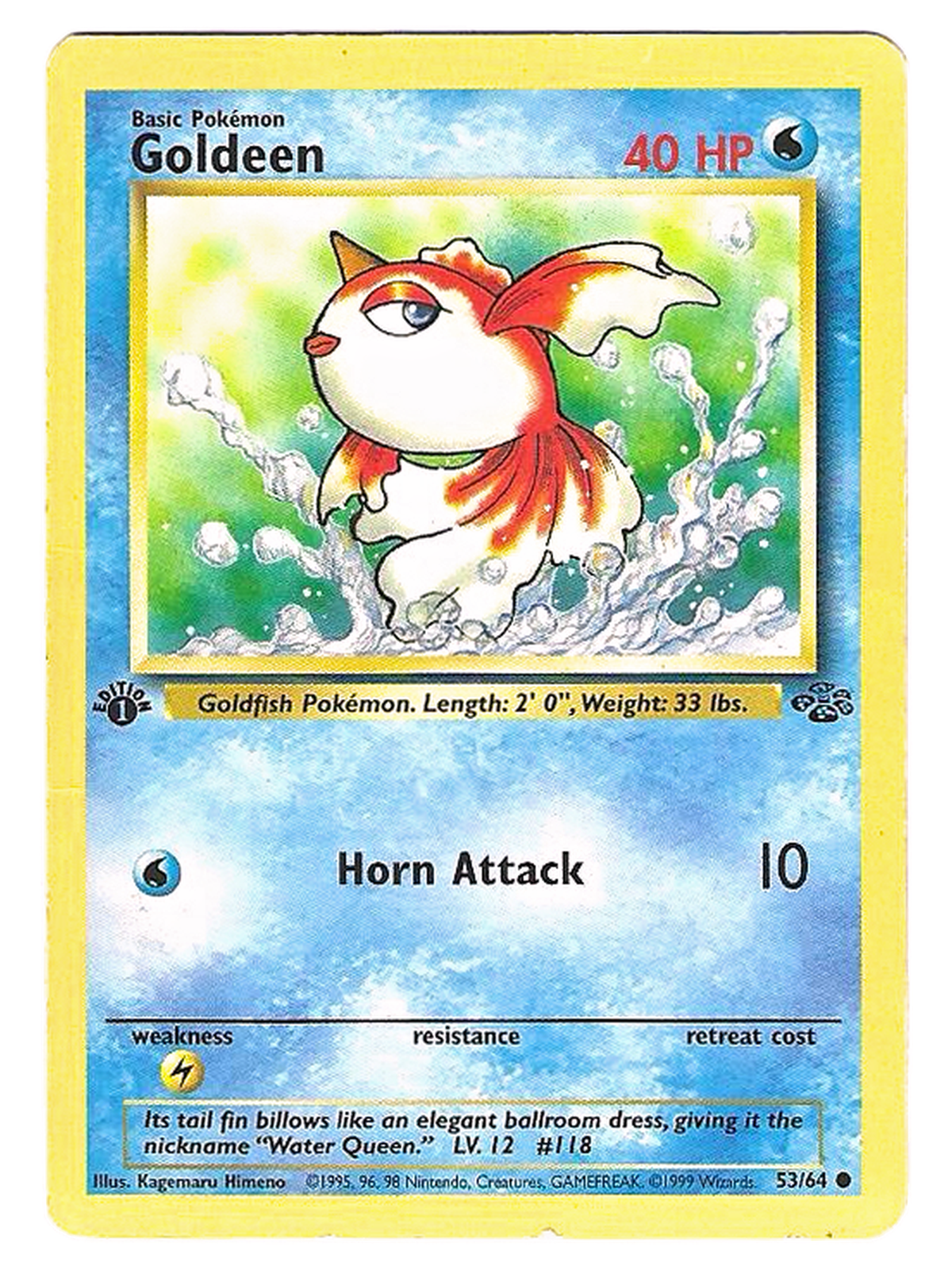 Poissirène / Goldeen 53/64 – Jungle – 1re édition – Non holographique — Jungle — photo 3