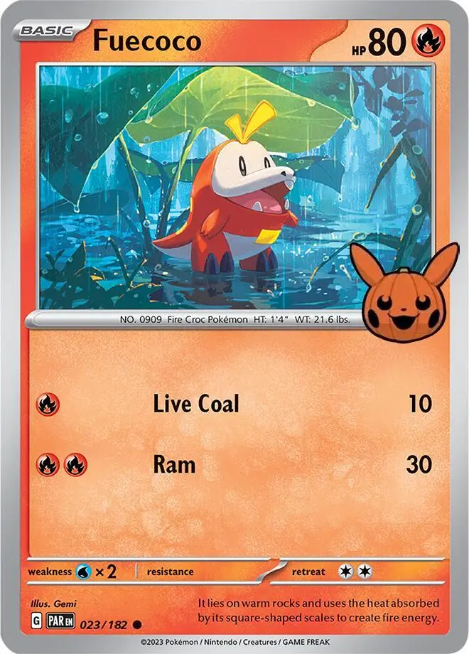 Chochodile / Fuecoco 023/182 – Stamp Halloween – Trick or Trade 2024 — Trick or Trade 2024 — EN