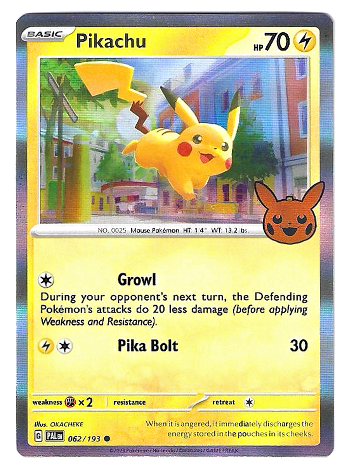 Pikachu 062/193 – Holo estampillée Halloween – Trick or Trade 2023 — Trick or Trade 2023 — EN