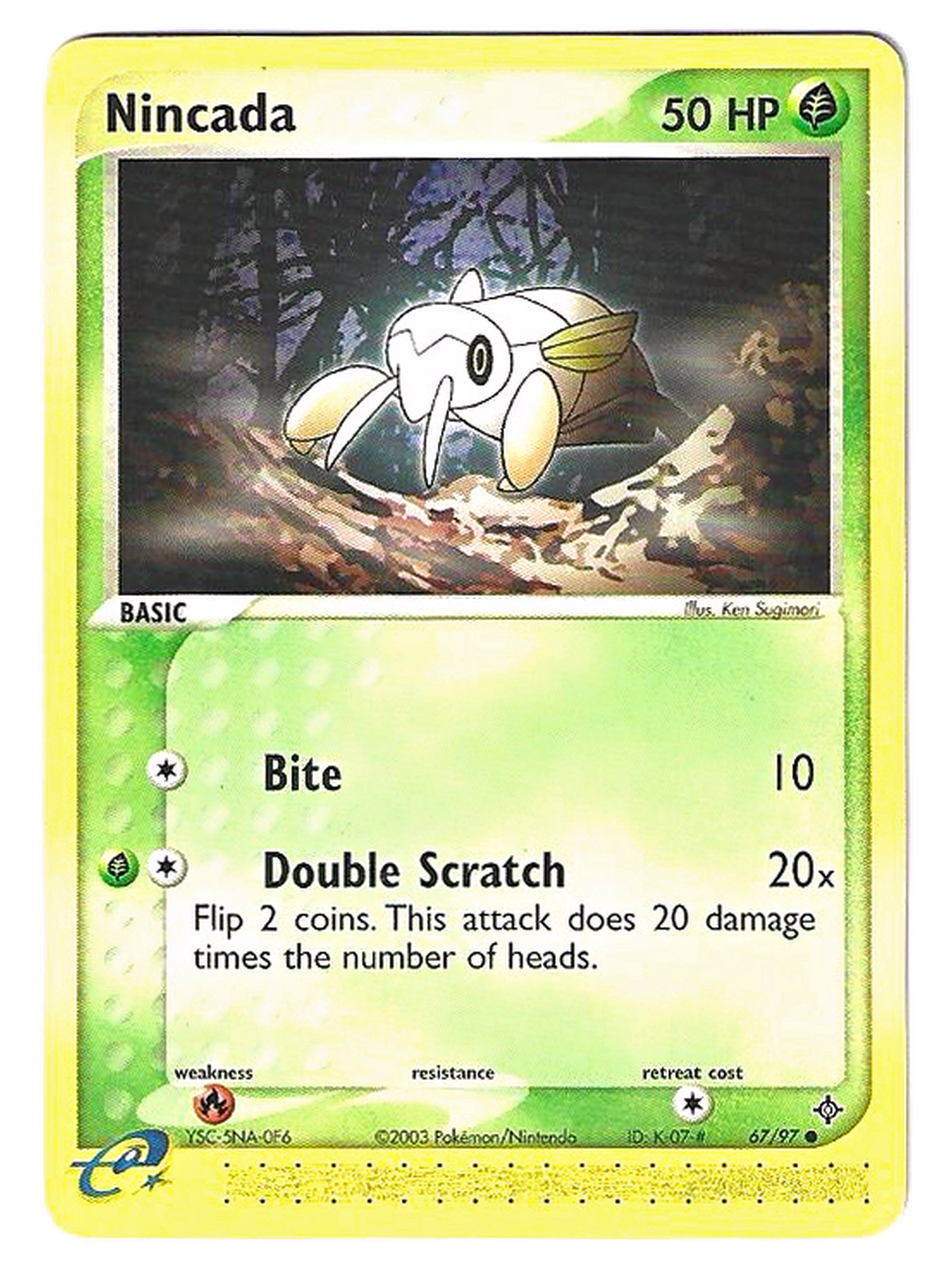 Ningale / Nincada 67/97 – EX Dragon – Non Holo — EX Dragon — EN