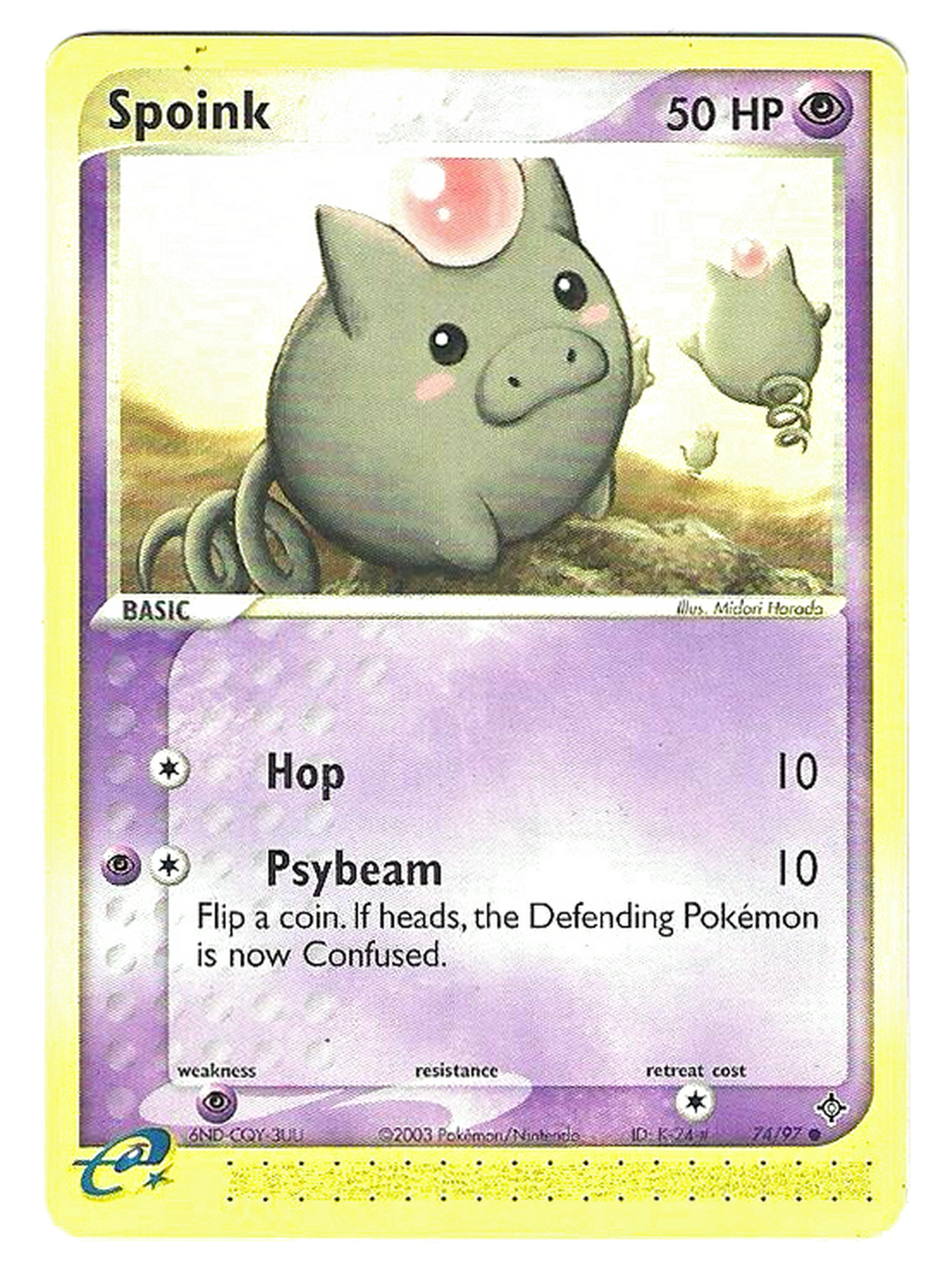Spoink 74/97 – EX Dragon – Non Holo — EX Dragon — EN