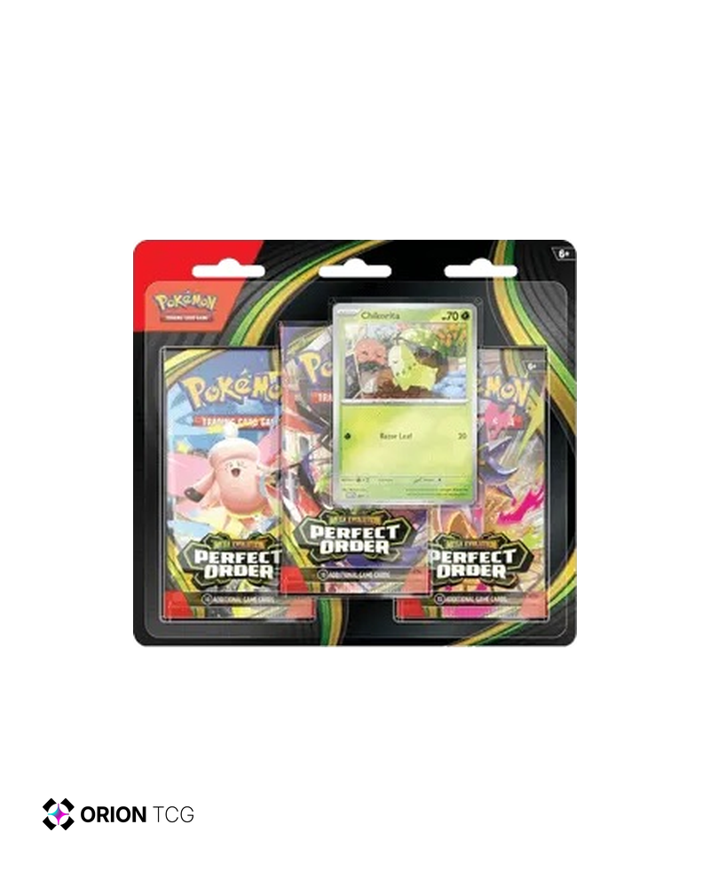 Tripack – Méga-Évolution – Équilibre Parfait / Perfect Order (ME03) – Germignon / Chikorita — Equilibre parfait — FR