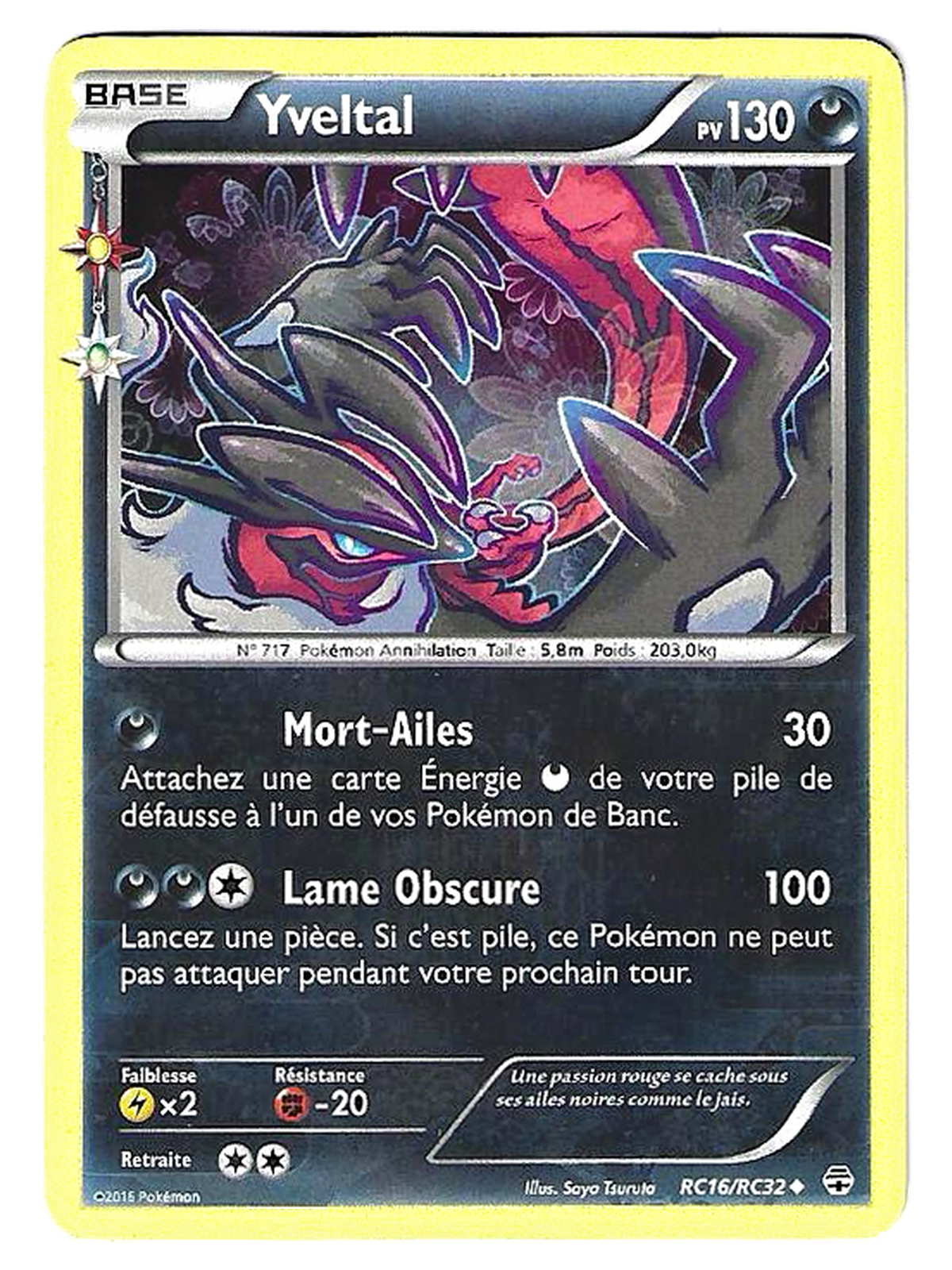 Yveltal RC16/RC32 – Générations – Radiant Collection – Holo — Générations — FR